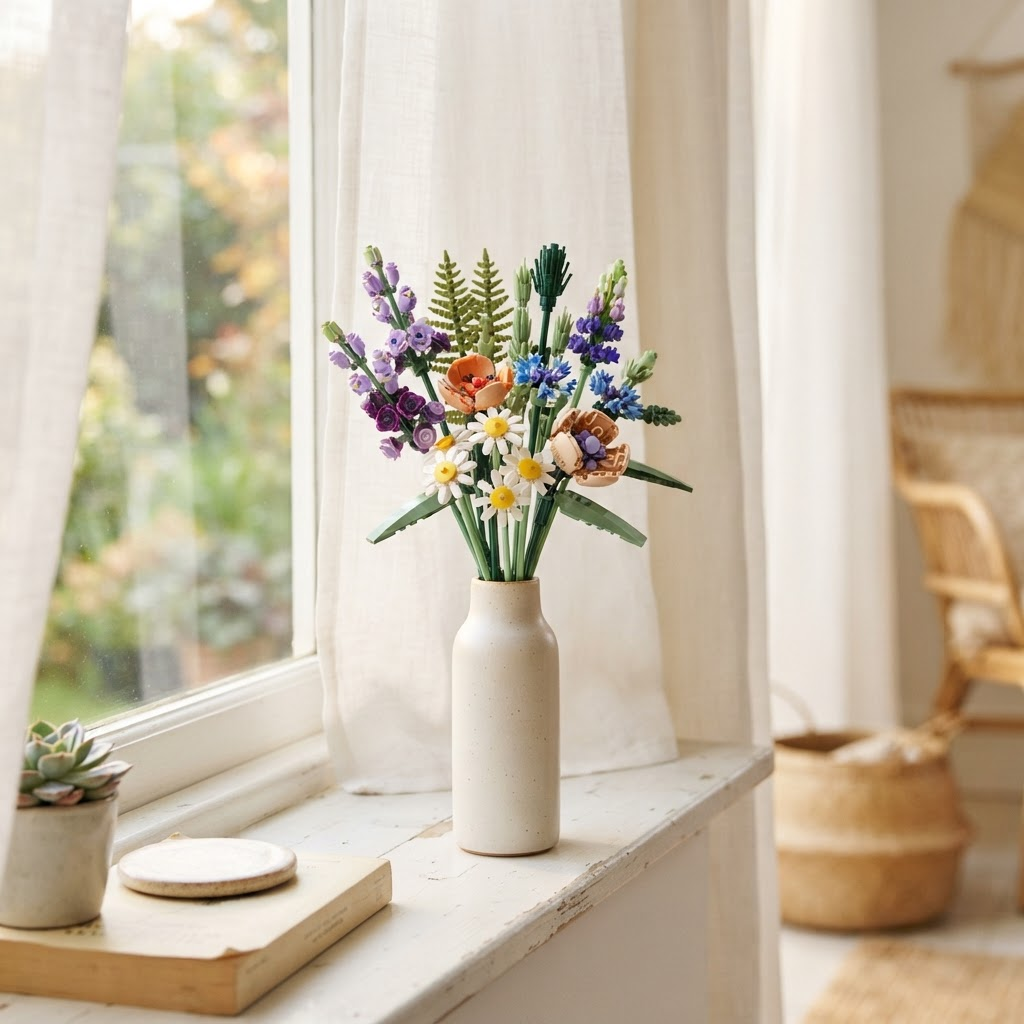 LEGO Wildflower Windowsill Set brick flower set