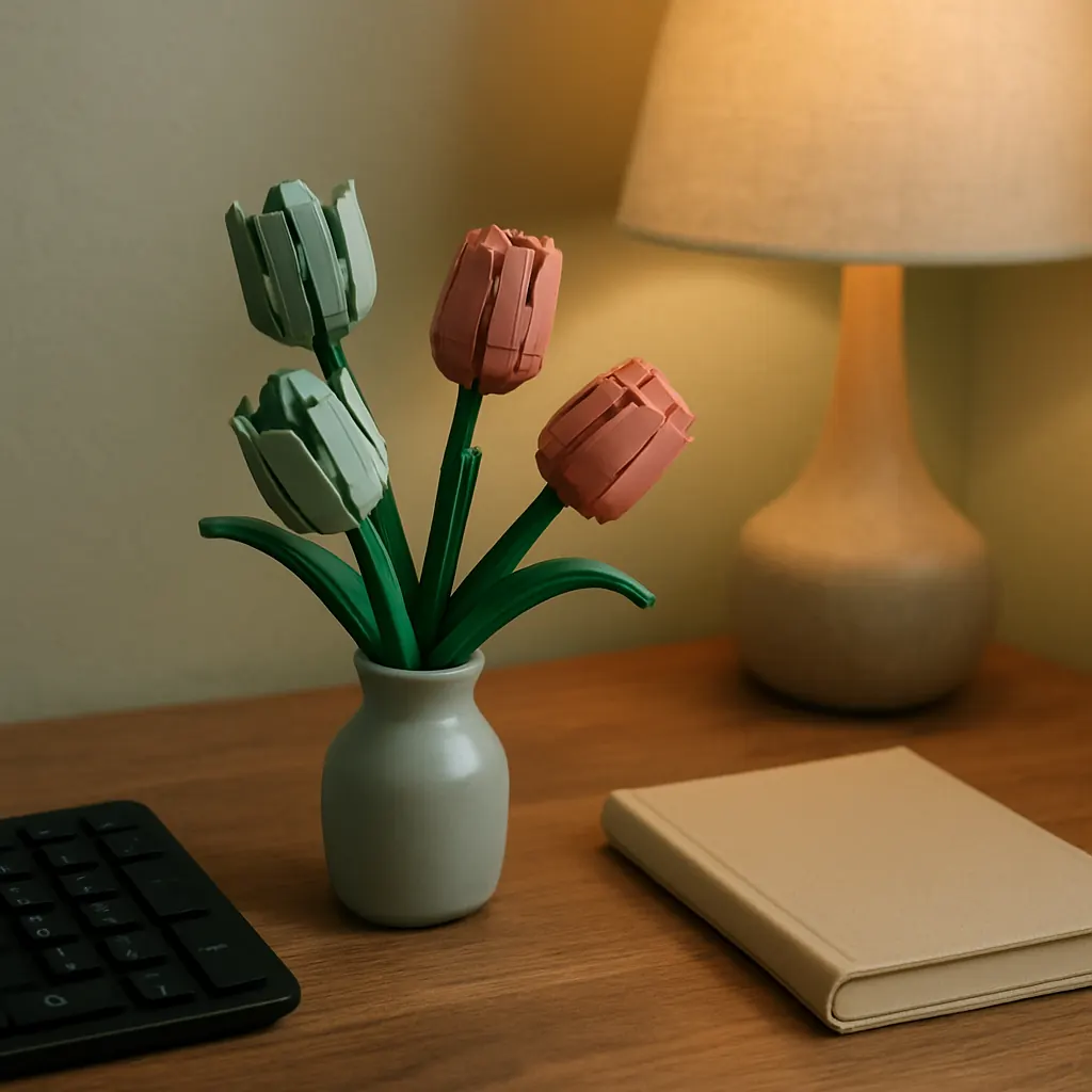 Tulips by the Monitor