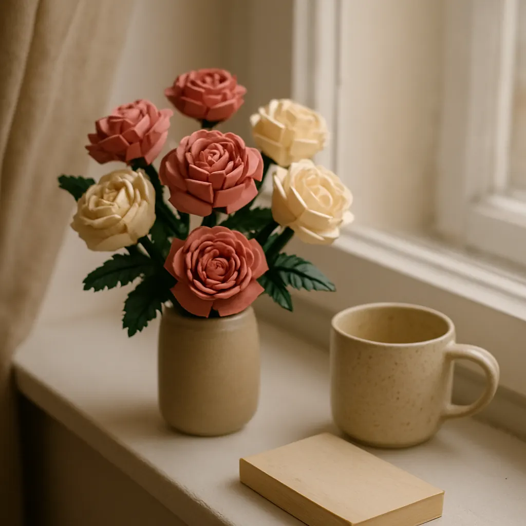 Dusty Rose Bay Window